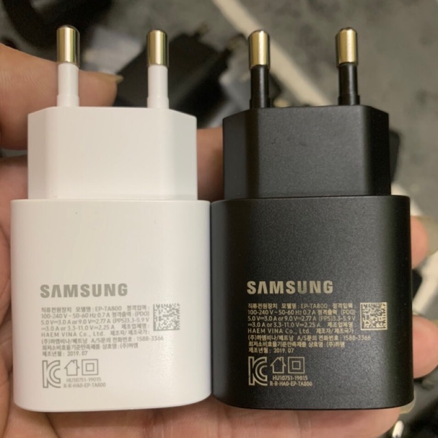 Củ sạc nhanh 25w cho samsung galaxy s8/s9/s8 Plus/S9 Plus/Note 8/Note 9/Note 10/Note 10 Plus