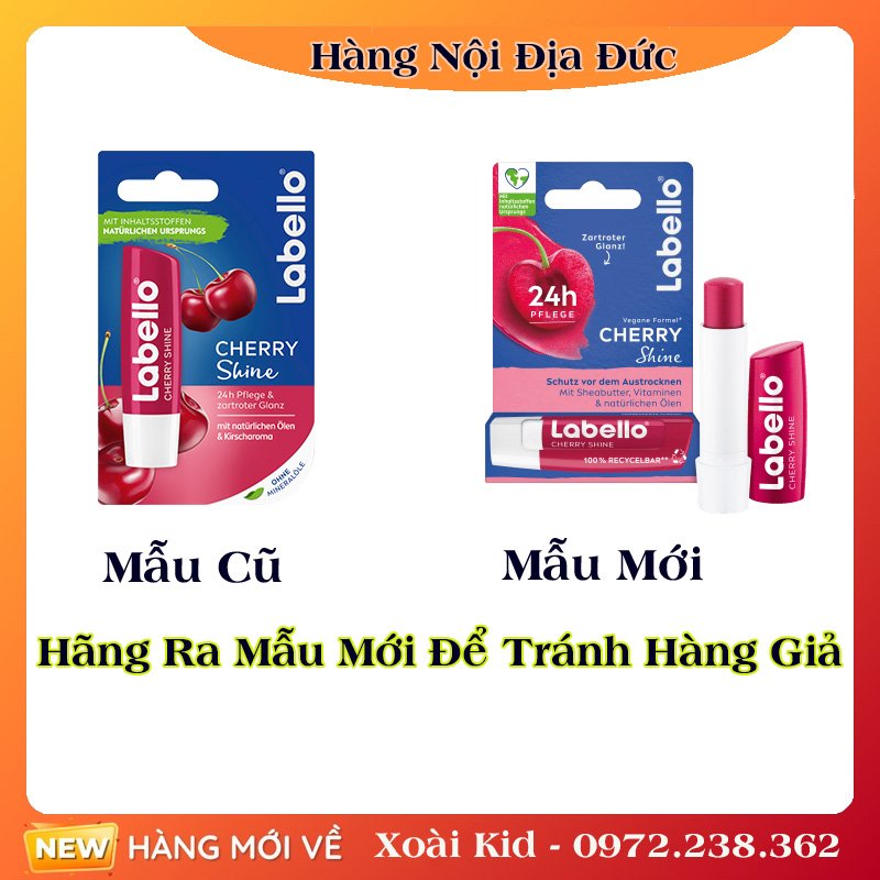 Son dưỡng môi căng mọng, mềm mịn Labello Đức [Hàng nội địa Đức Đủ Bill]