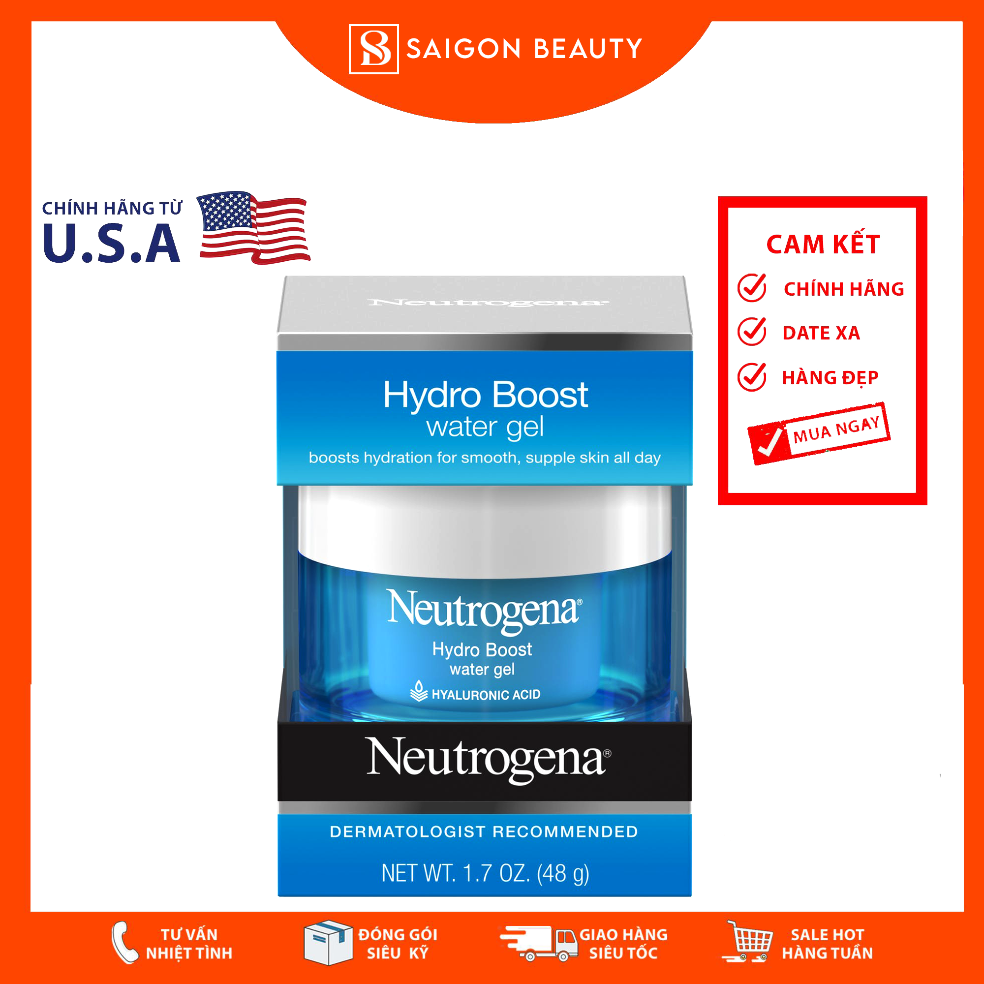 [HCM]Kem dưỡng Neutrogena Hydro Boost Water Gel 48g