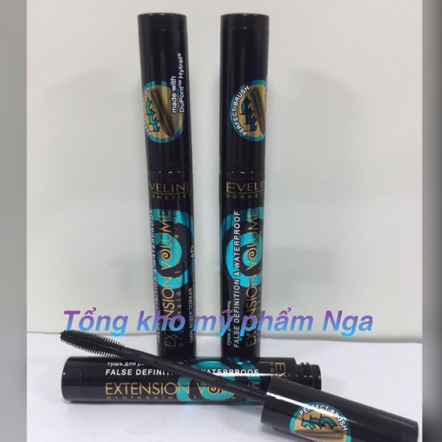 [HCM]Mascara Eveline 4D Mở Rộng Giúp Dày Mi Chống thấm nước.