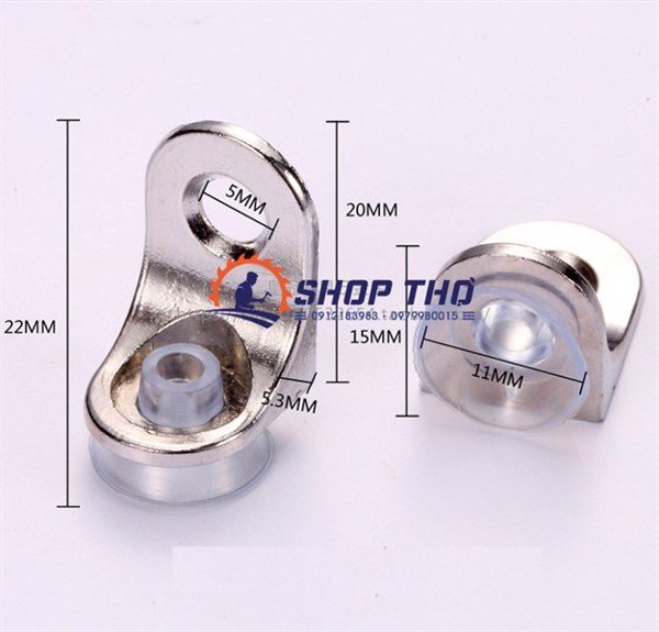 Ke góc đỡ đợt kính (túi 10c)