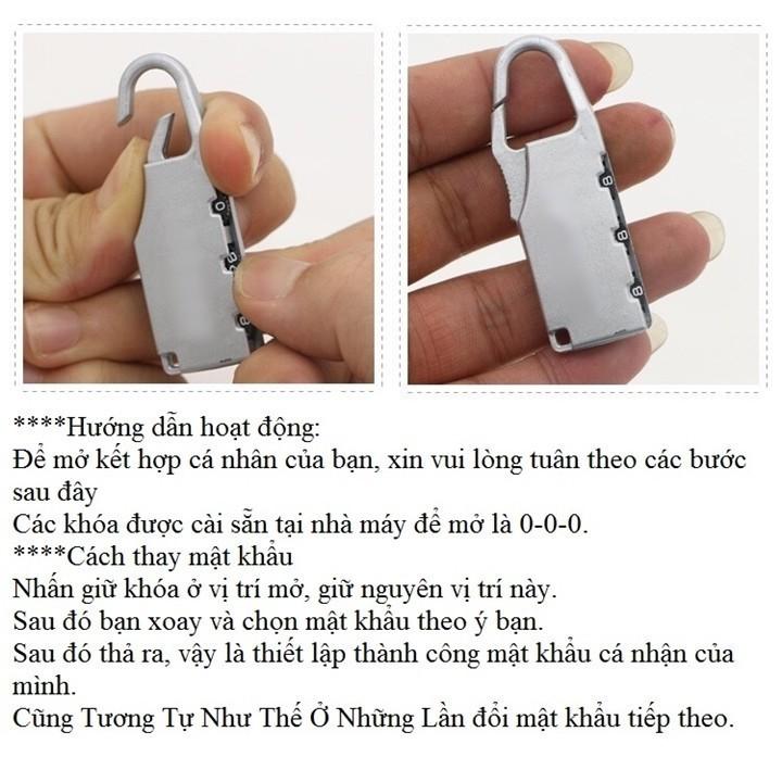 Combo 1 Dây Đai Vali Và 2 Ổ Khóa 3 Số Du Lịch Chắc Chắn