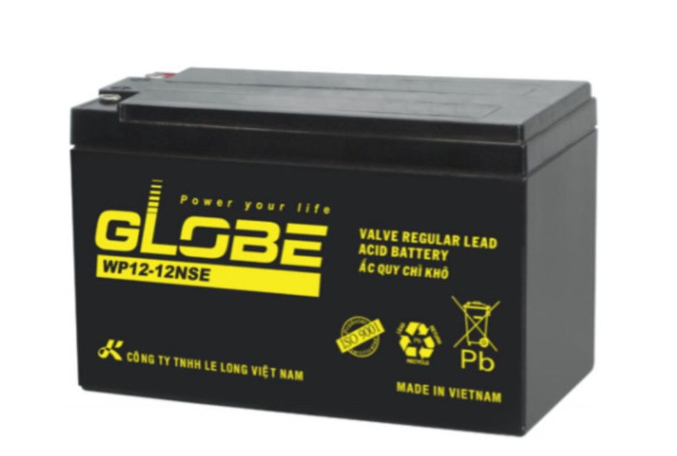 Bình ắc quy globe 12V- 12Ah.