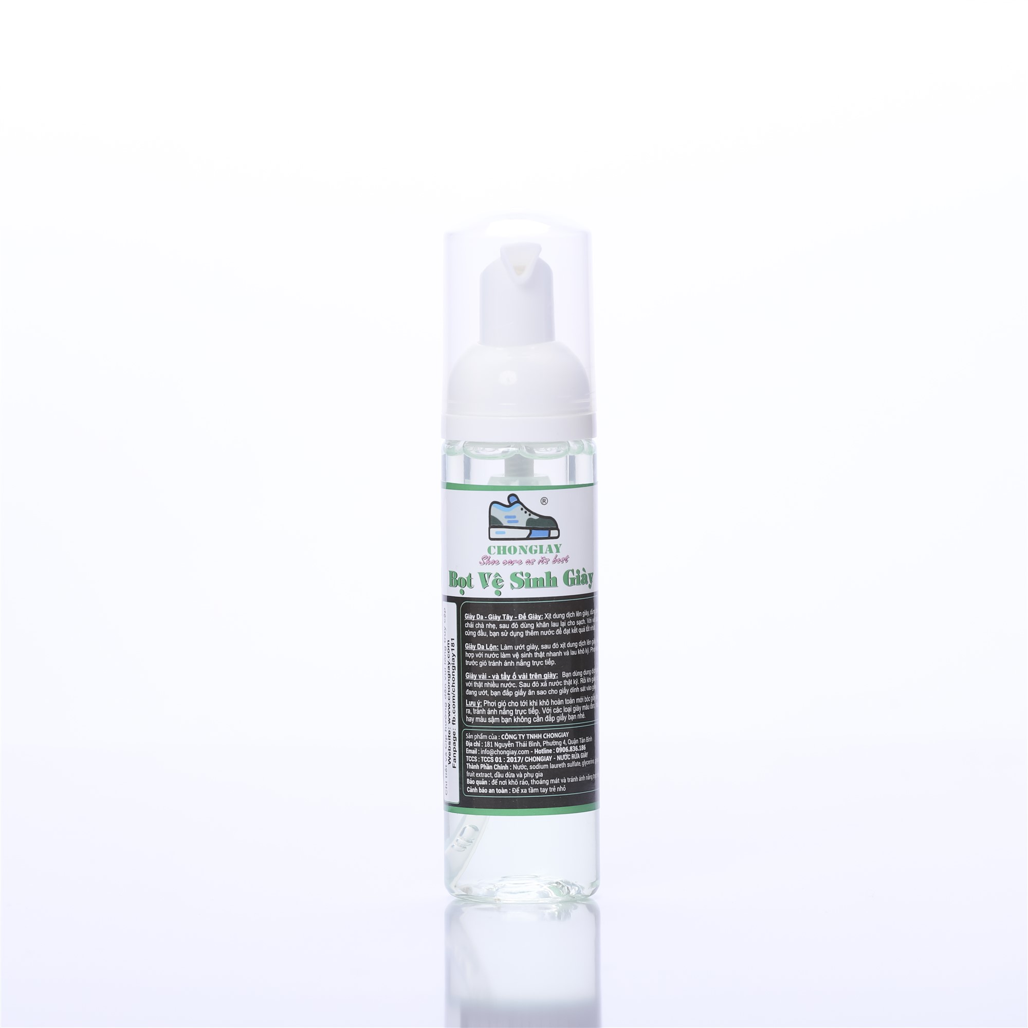 Bọt vệ sinh giày CHONGIAY tiện lợi 100ml