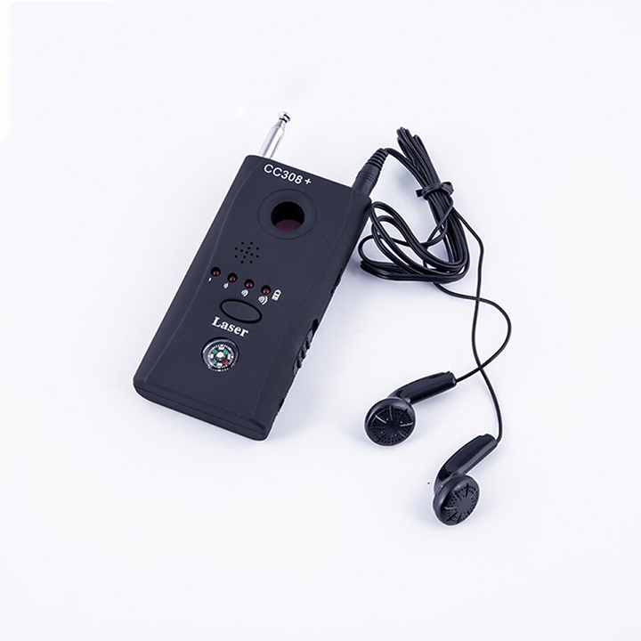 Máy phát hiện nghe lén, định vị, camera quay lén CC308+