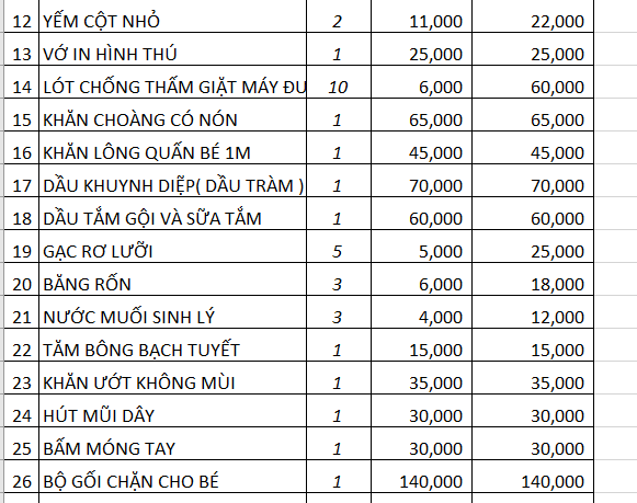 [HCM]SET ĐỒ SƠ SINH TIẾT KIỆM CHO BÉ GÁI