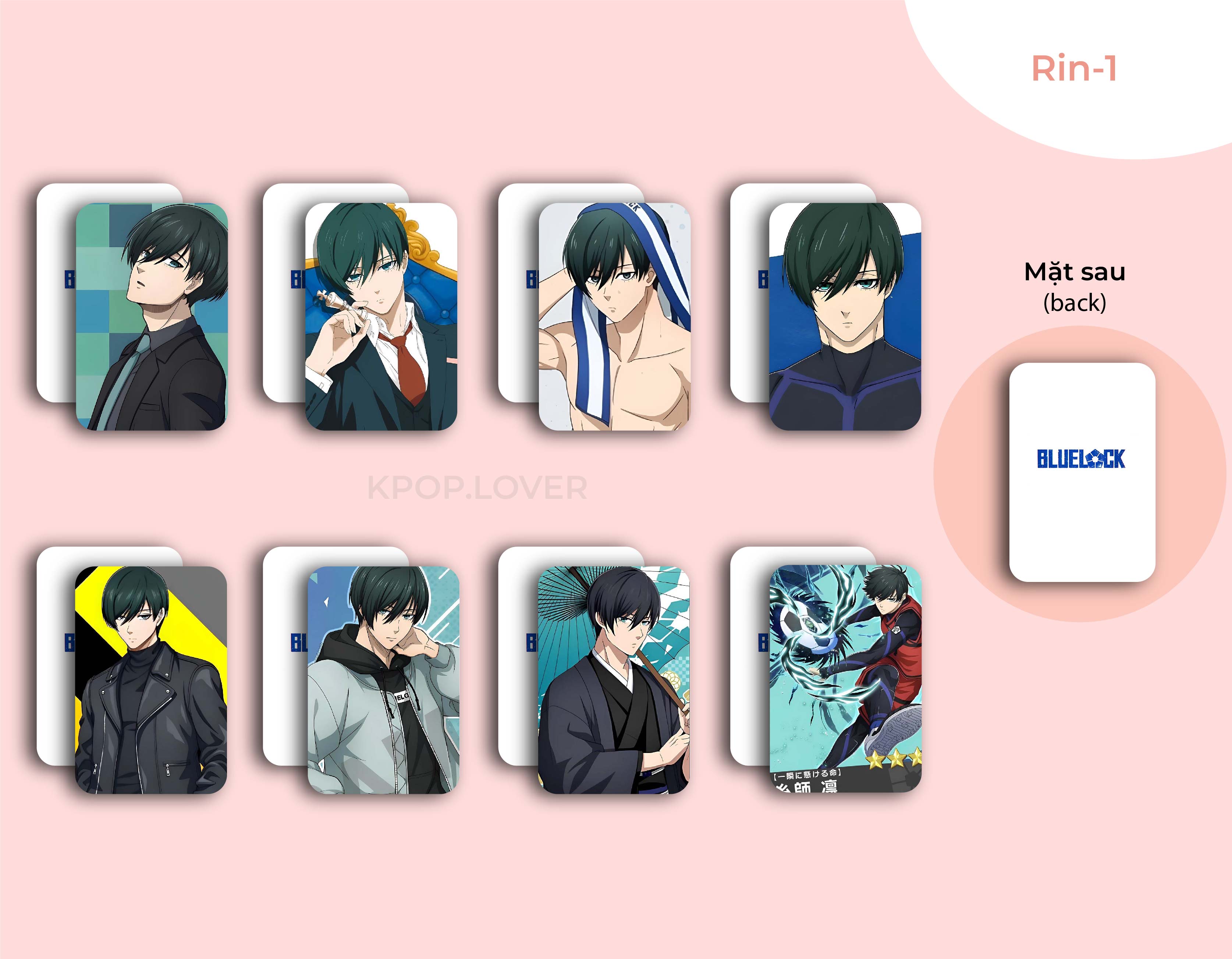 SET 8 CARD BO GÓC BLUE LOCK