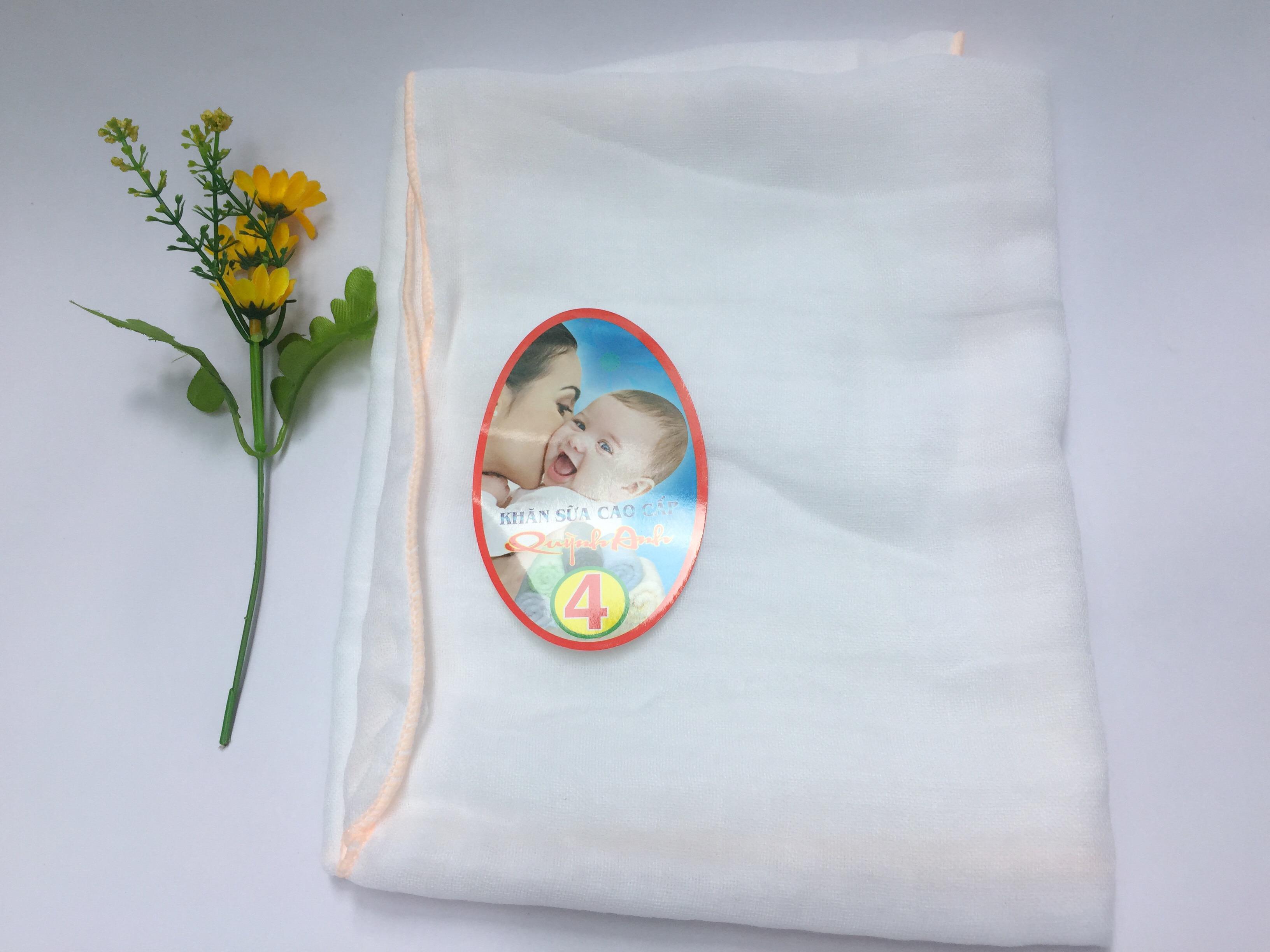 Combo 5 cái khăn sữa 4 lớp khổ lớn  (70x80)