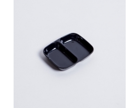 Chén Chấm Hai Ngăn Màu Đen/Nâu
