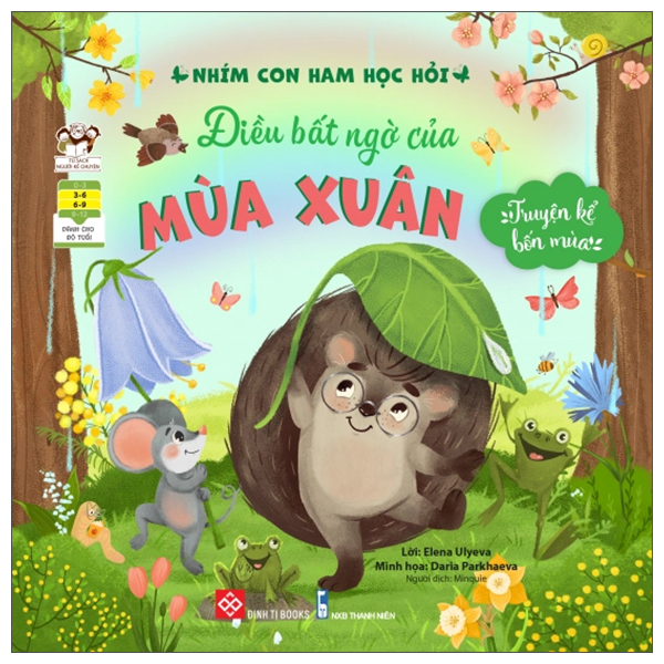 Fahasa - truyện kể bốn mùa - nhím con ham học hỏi - điều bất ngờ của mùa xuân