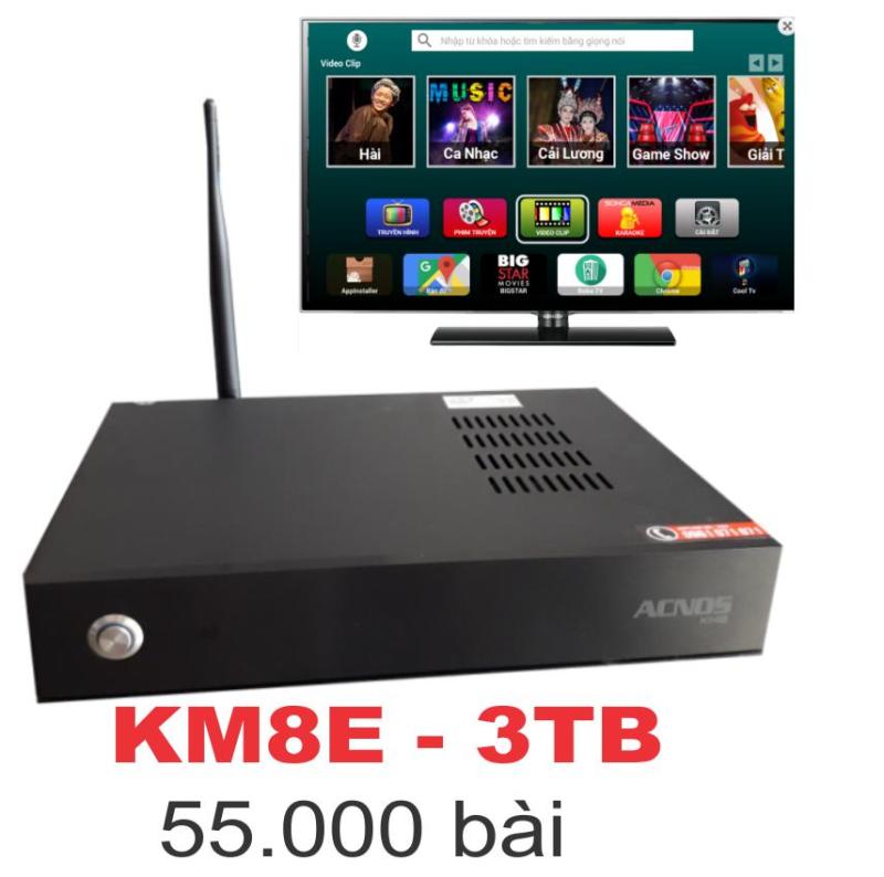 Đầu karaoke Acnos KM8E - HDD Nhạc 3TB - Điều khiển qua bài chờ online & offline bằng smartphone