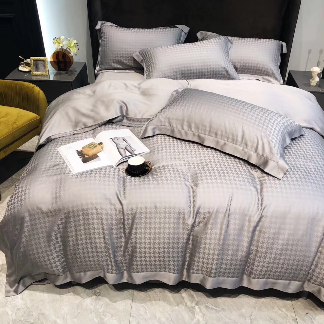 [LỤA TENCEL 100S 5D TC/5D005] - Bộ Chăn Ga Hạ Vy 04 món , Đẳng cấp
