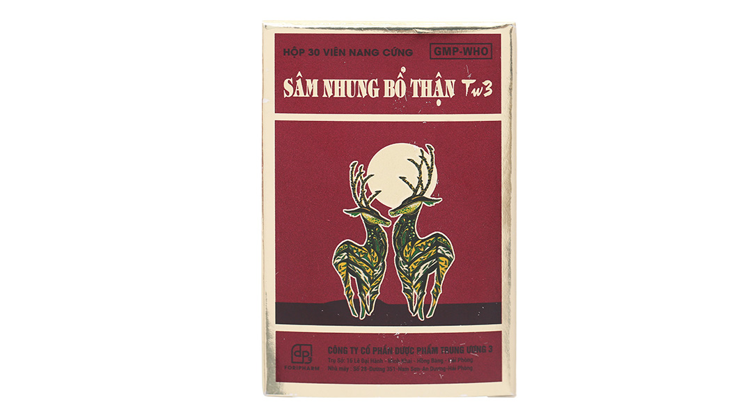 SÂM NHUNG BỔ THẬN TW3 , hộp 30 viên.