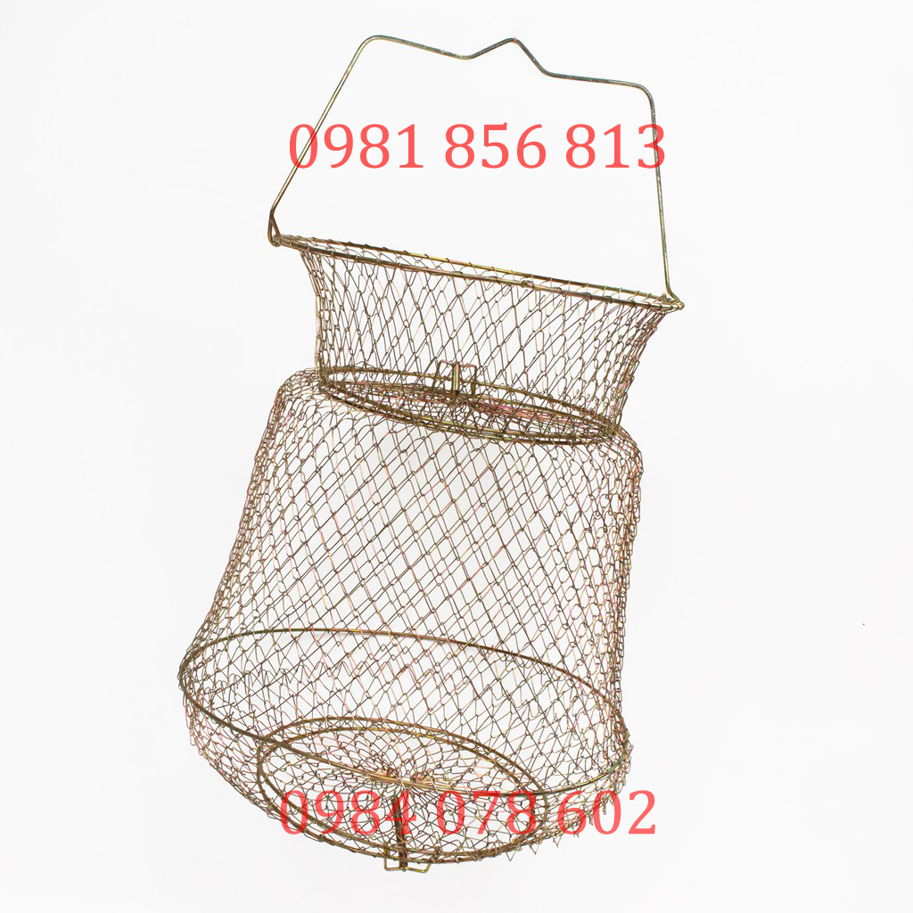 Giọ đựng cá bằng sắt chắc chắn, gấp gọn tiện lợi ( sale xả hàng )
