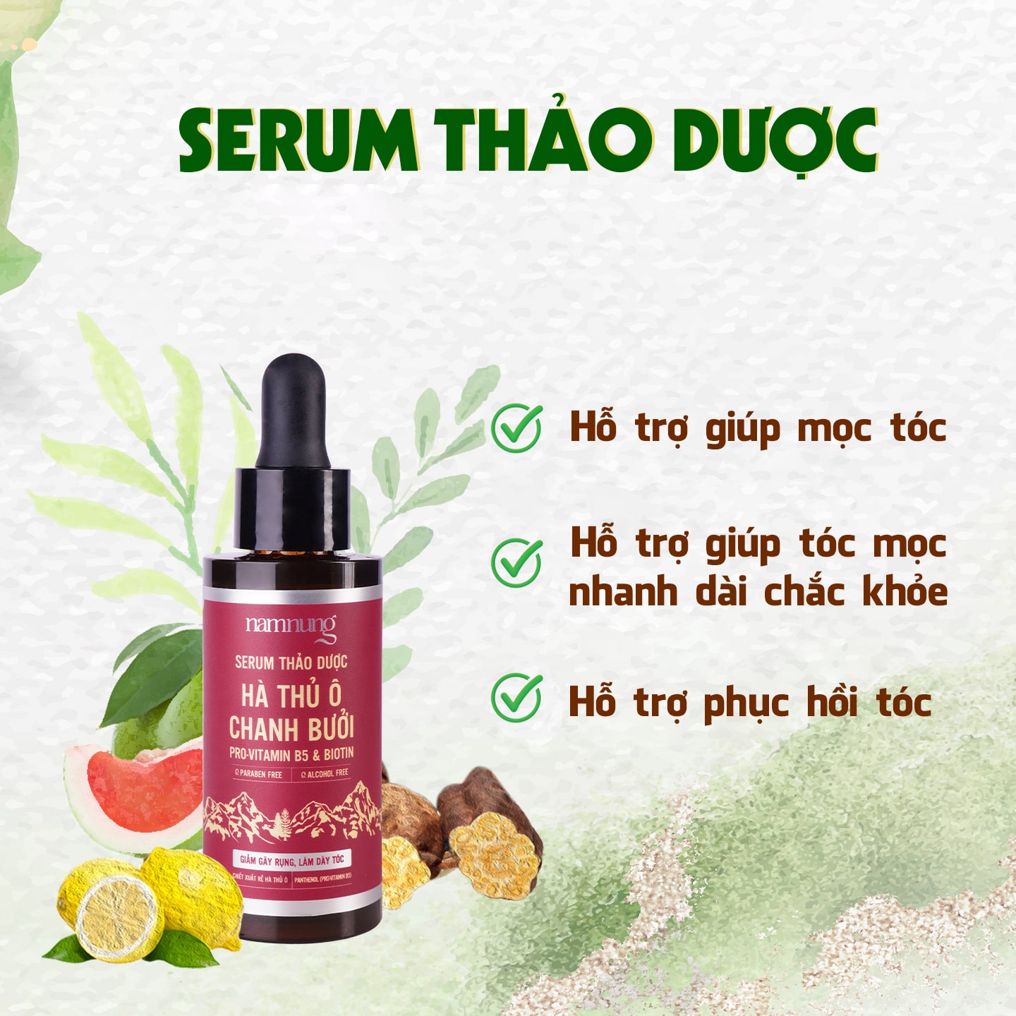 Serum thảo dược kích thích mọc tóc Namnung