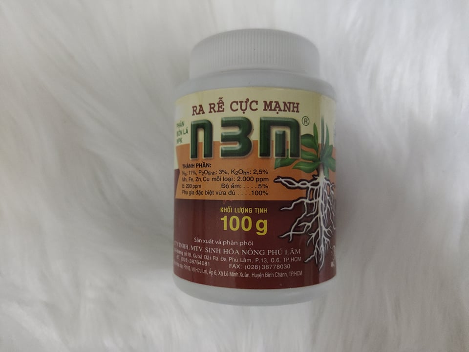Phân bón kích rễ cực nhanh mạnh N3m NPK