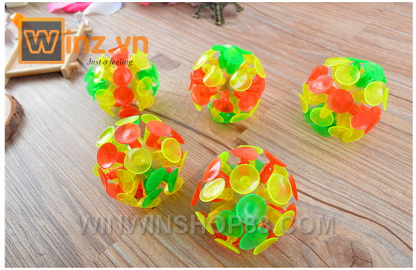 BÓNG NÉM DÍNH - STICKY BALL 6x6CM (KHÔNG ĐÈN)