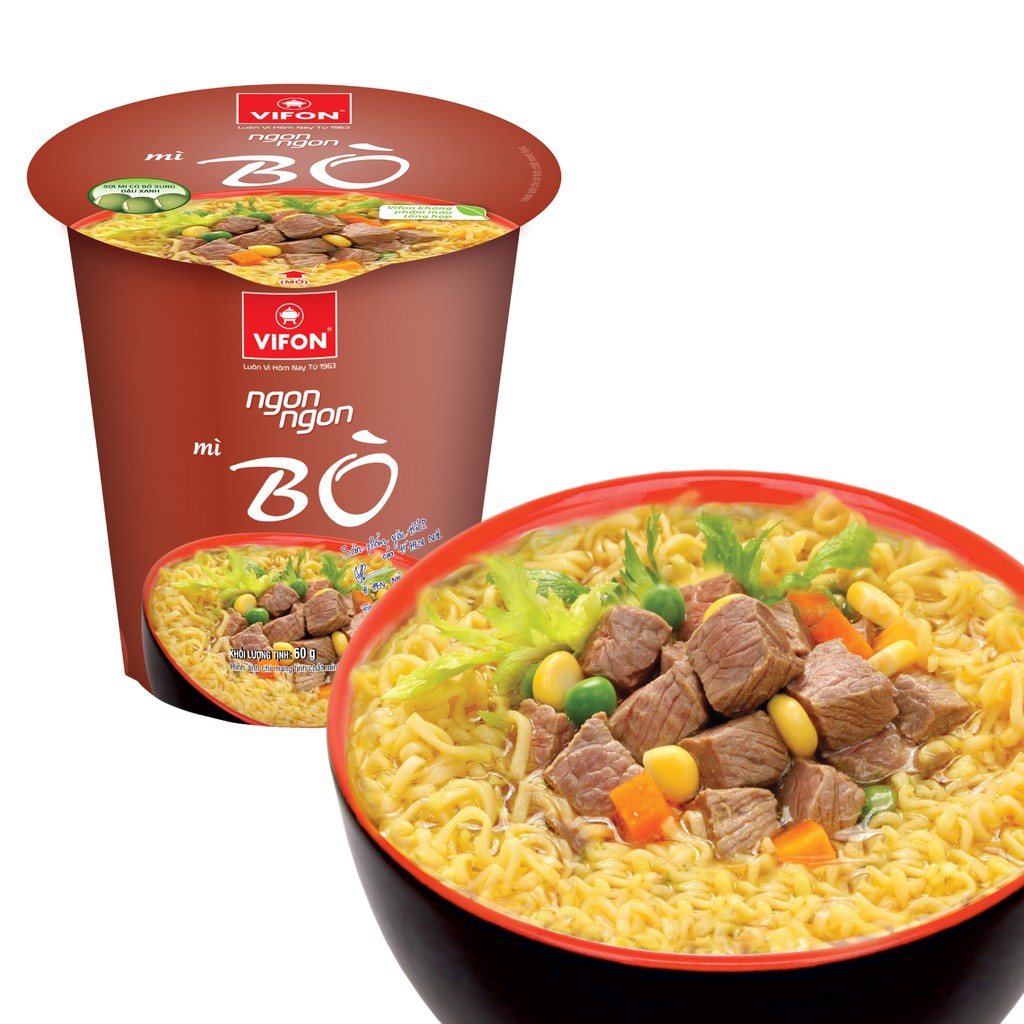 Mì bò Vifon ly 60g