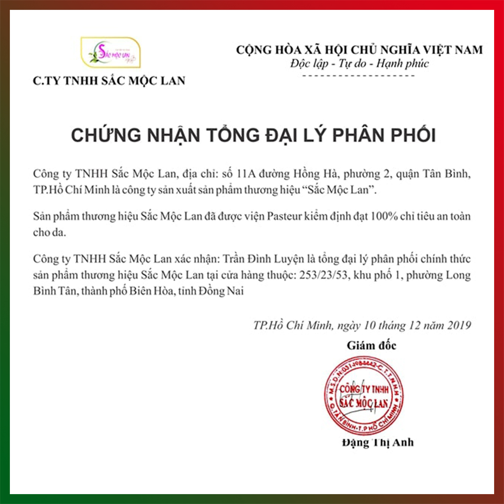 Bột rửa mặt thảo dược Sắc Mộc Lan