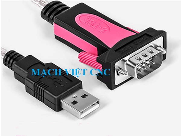 Cáp nạp PLC Mitshubishi Ztek chuẩn USB to RS232 (chip FT232)