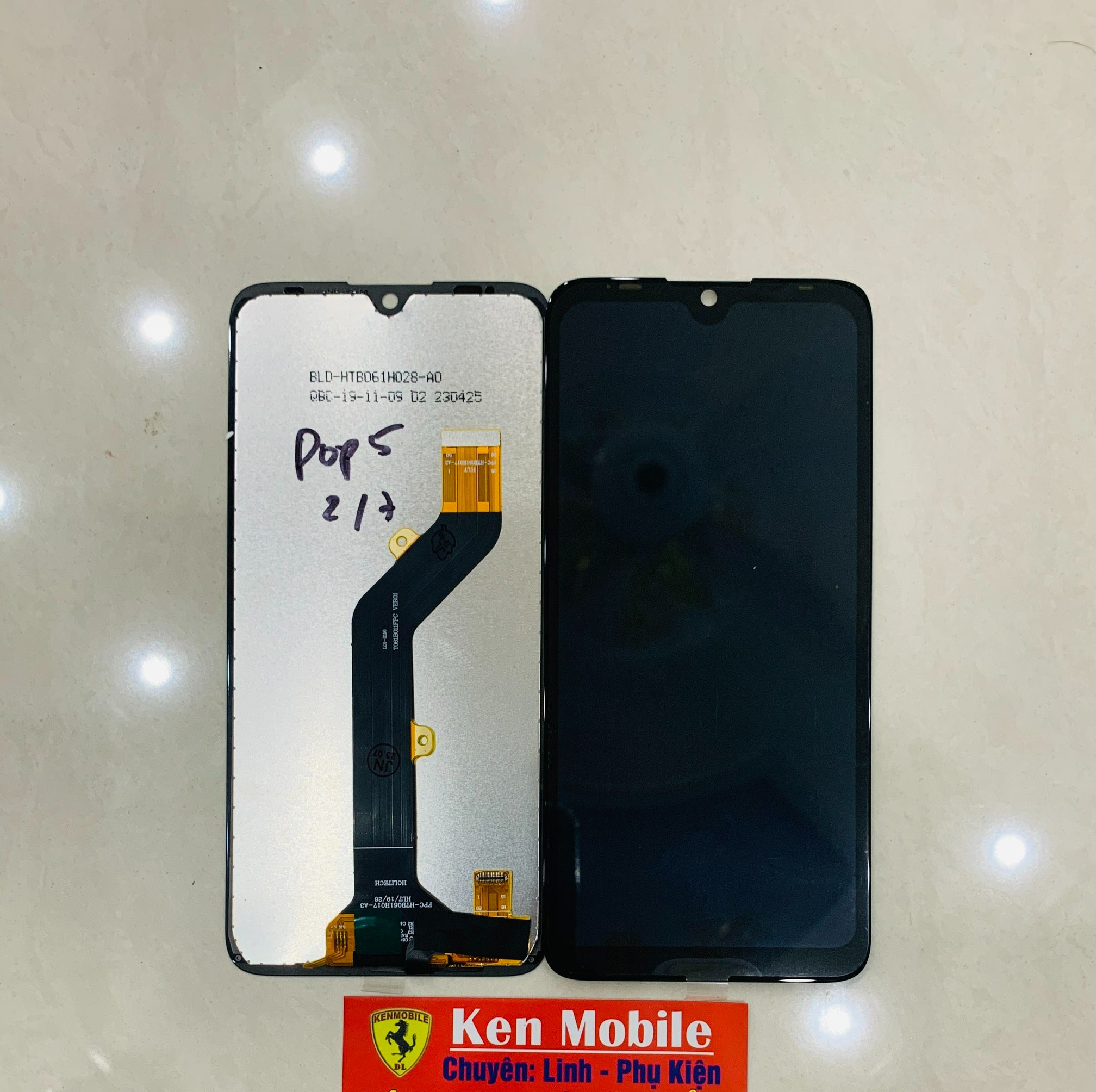 Màn hình nguyên bộ tecno pop5 / pop 5, loại zin