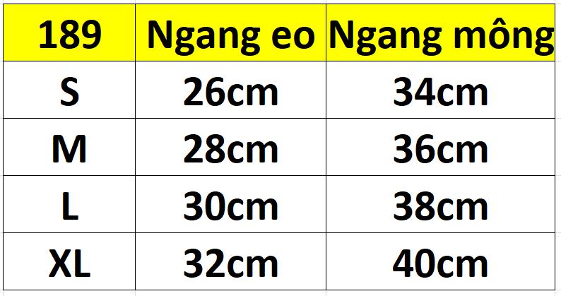 QUẦN ĐỘN MÔNG GEN BỤNG 189