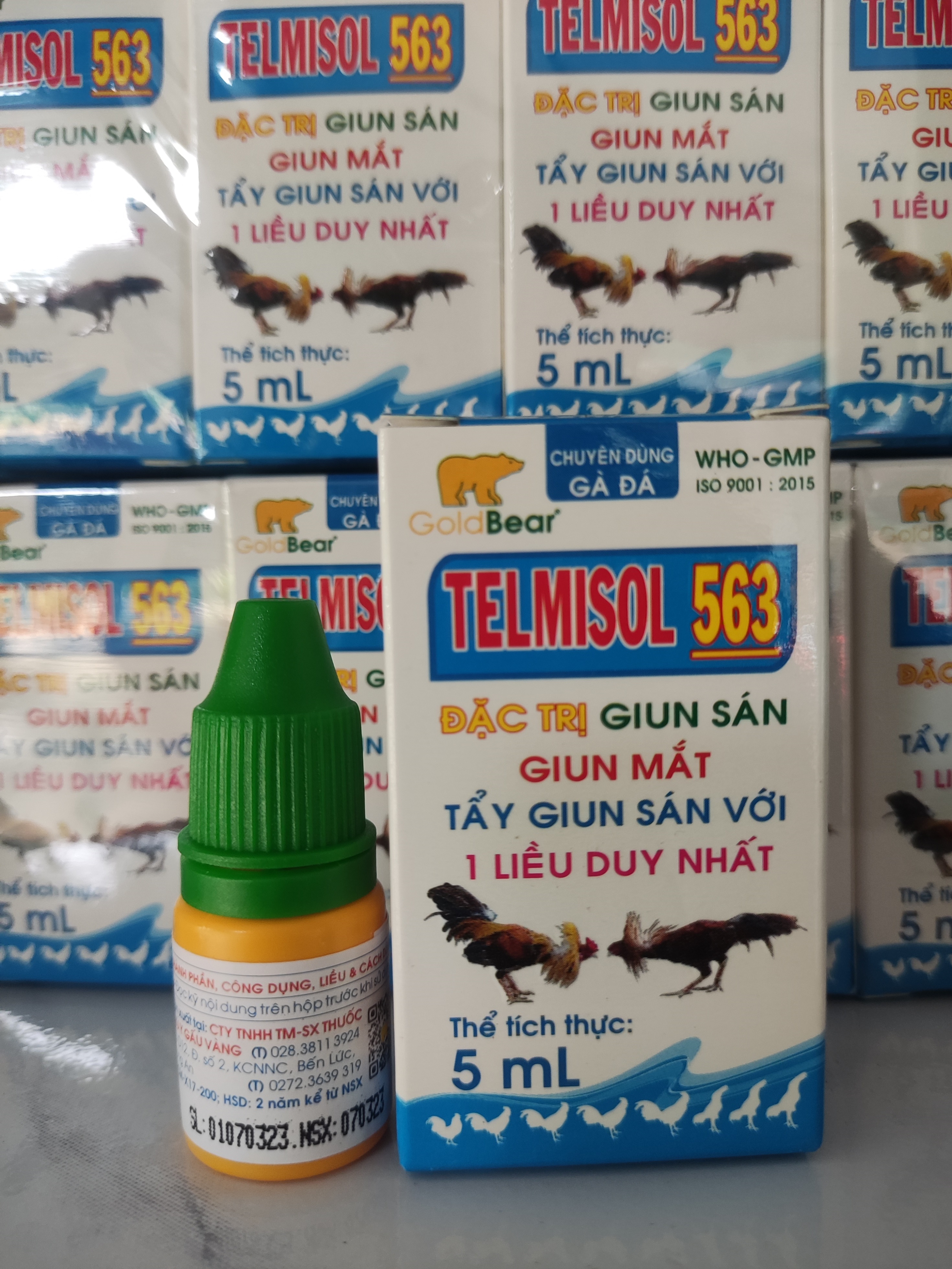 Xỗ lãi giun mắt telmisol 563 lọ 5ml