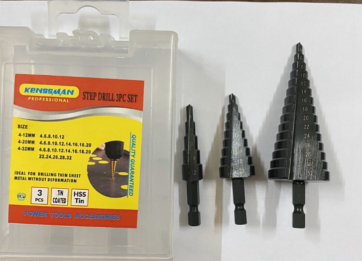 [HCM]Bộ 3 mũi khoan tháp phủ Altin đặc biệt Kensmann