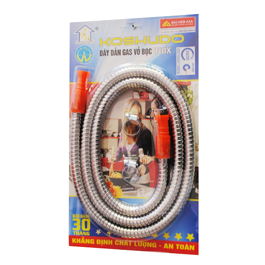 Dây dẫn gas vỏ bọc Inox KOSUDO
