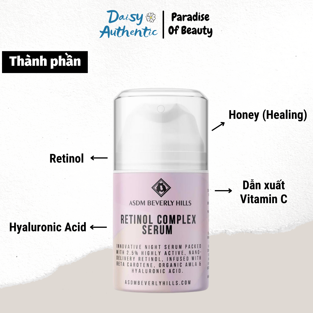 Tinh Chất Làm Sáng Da ASDM Beverly Hills Retinol Complex Serum 60ml