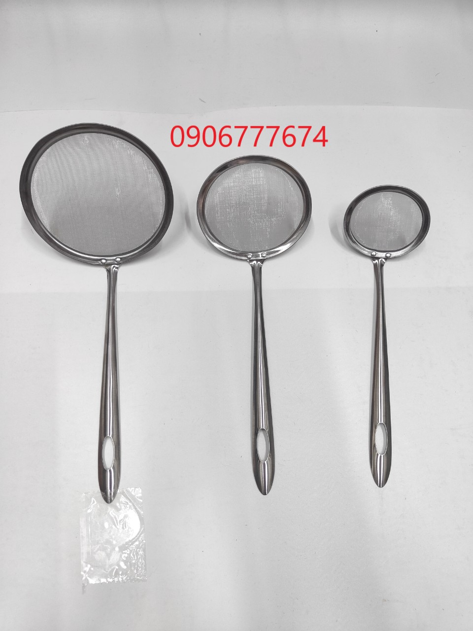 Vá vớt bọt / hớt bọt inox dạng lưới khít , mịn [Ảnh thật] [Có sẵn]