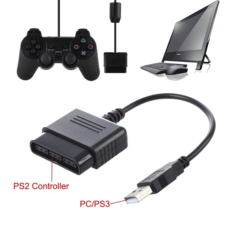 Cổng chuyển tay cầm Ps2 sang Pc Ps3 hàng xịn loại đơn cổng chuyển tay cầm Ps2