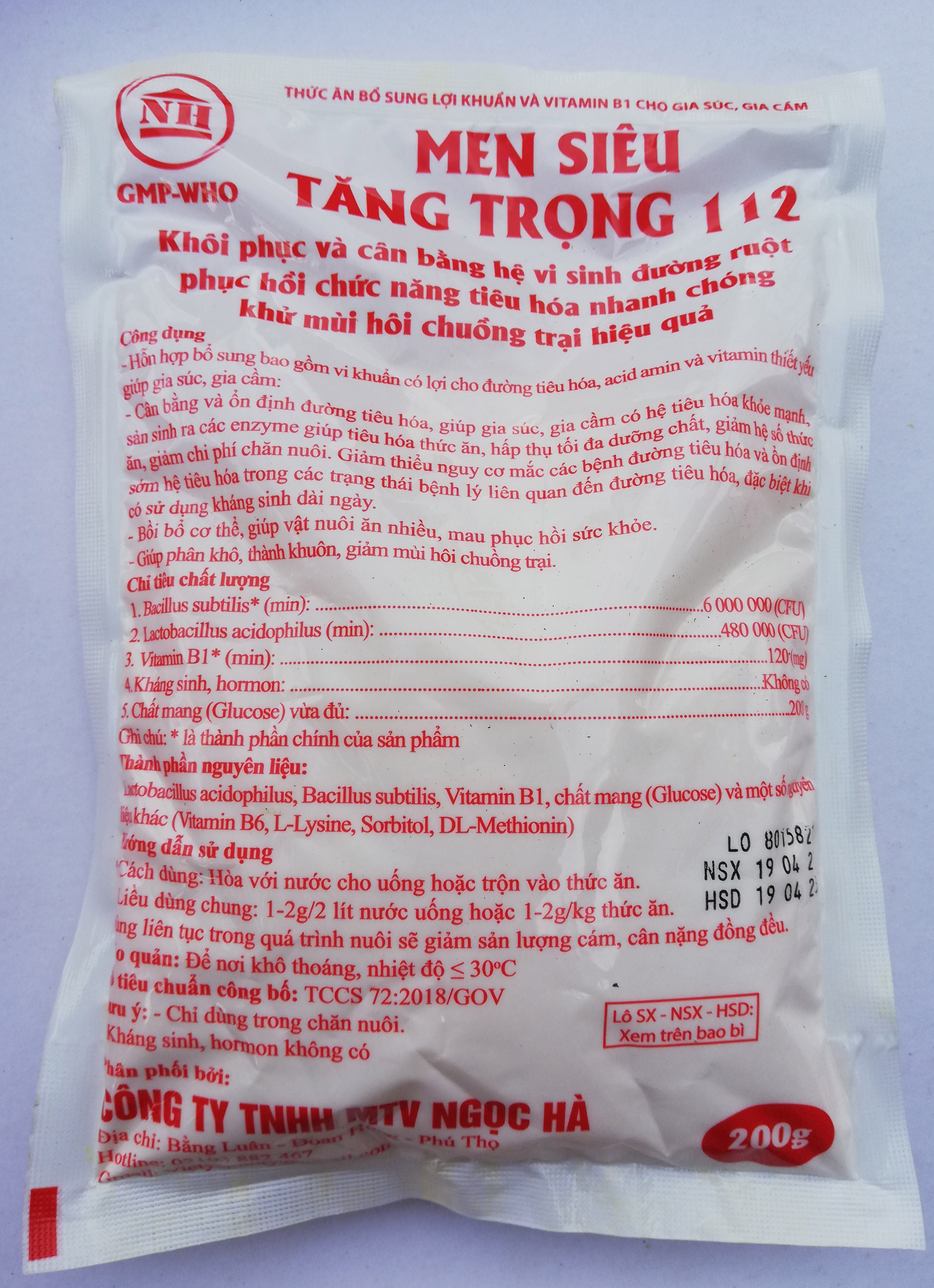 1 kg Men Siêu Tăng Trọng