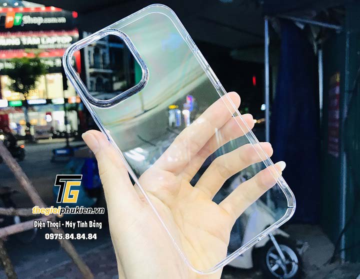 Ốp lưng trong suốt iphone 13, 13 pro, 13 pro max chính hãng memumi