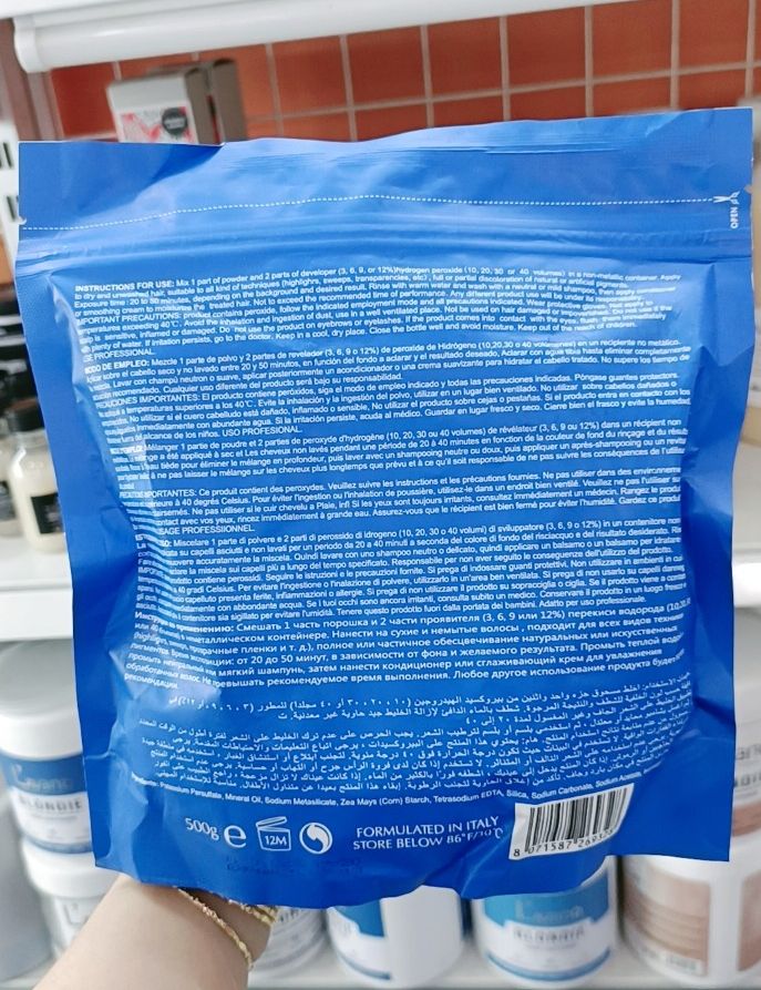 Bột Tẩy Tóc Nâng Nền Sáng Lên Level 8,9 Krastin 500G