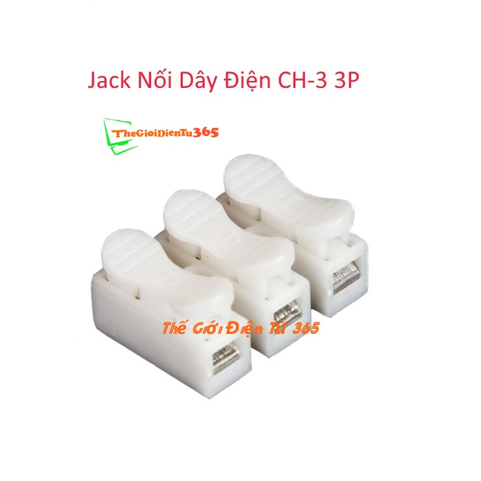 Bộ 5 jack nối dây điện ch-3 3p loại thẳng