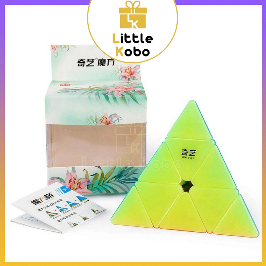 Rubik Tam Giác Pyraminx QiYi Jelly Thạch Anh QiMing Rubic Biến Thể Đồ Chơi Trí Tuệ Trẻ Em Phát Triển Tư Duy - Little Kobo