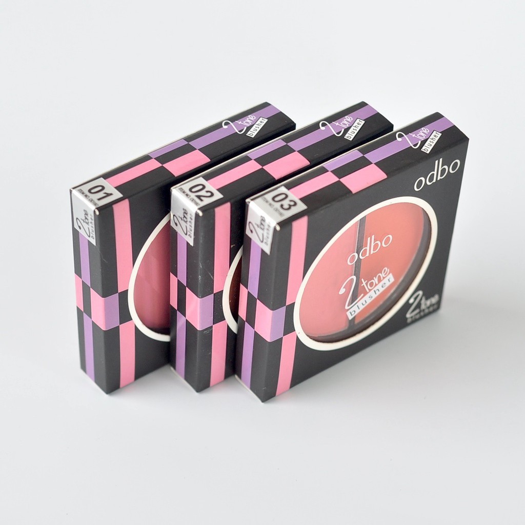 [HCM]Phấn Má Hồng Odbo 2 Tone Blusher OD182 Thái Lan