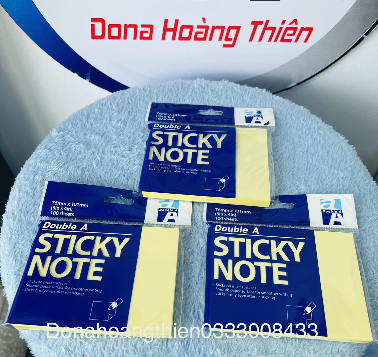 Giấy note vàng 3*4 double a