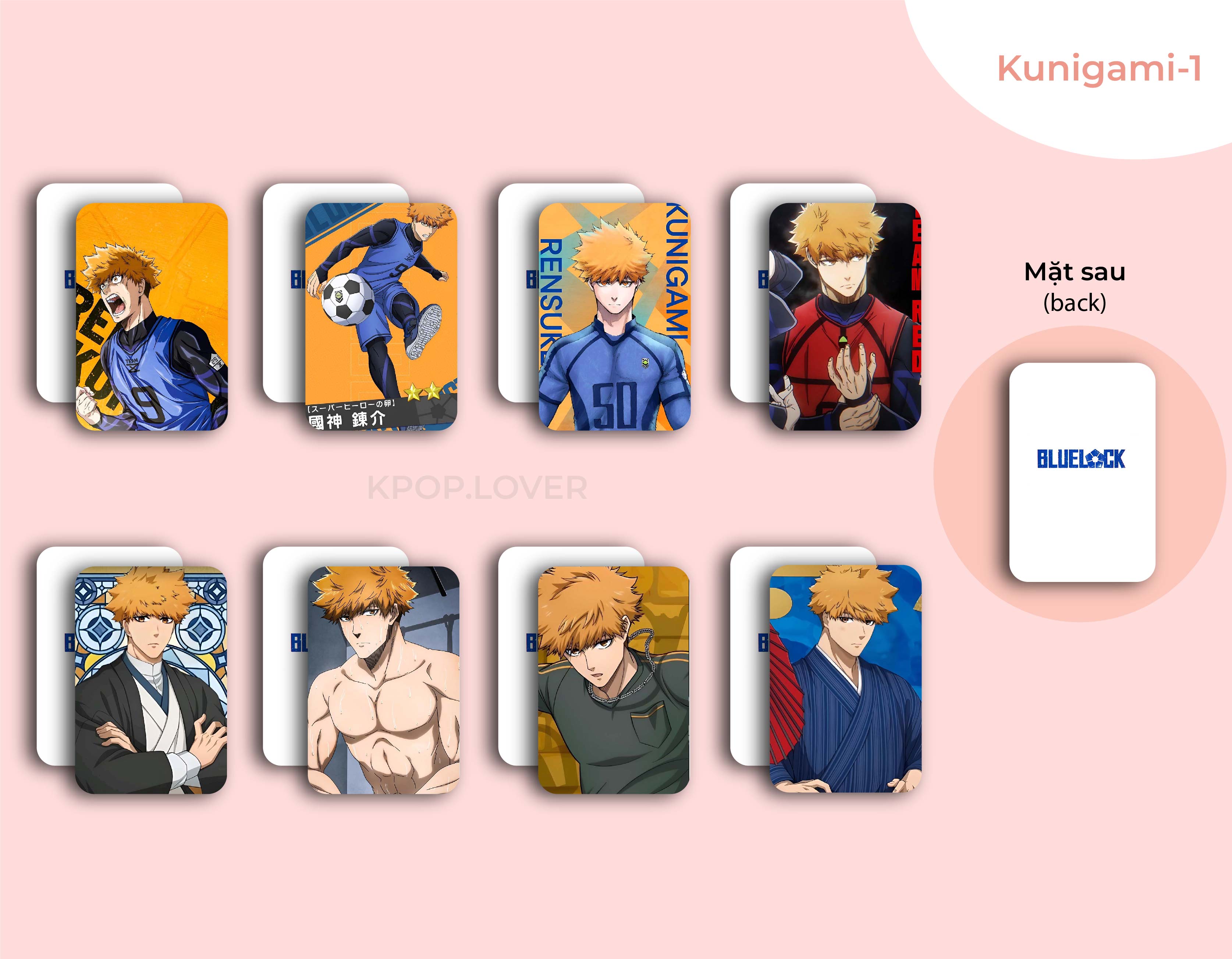 SET 8 CARD BO GÓC BLUE LOCK