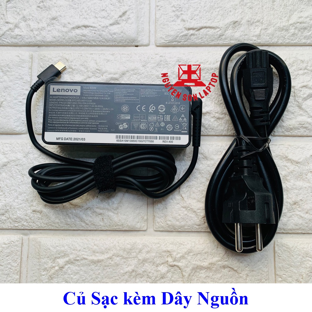 ️ sạc laptop lenovo type c 20v - 3.25a - 65w