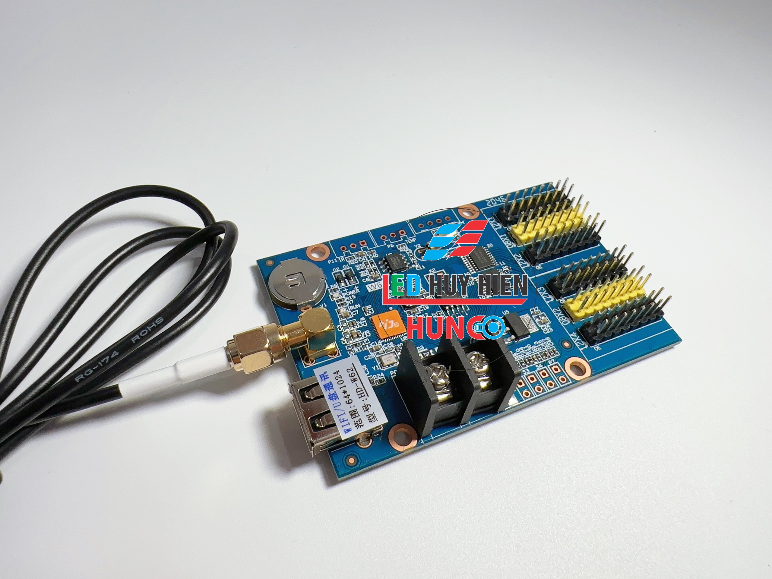 Card HD W62 (WIFI & USB) Module led 1 màu, 3 màu