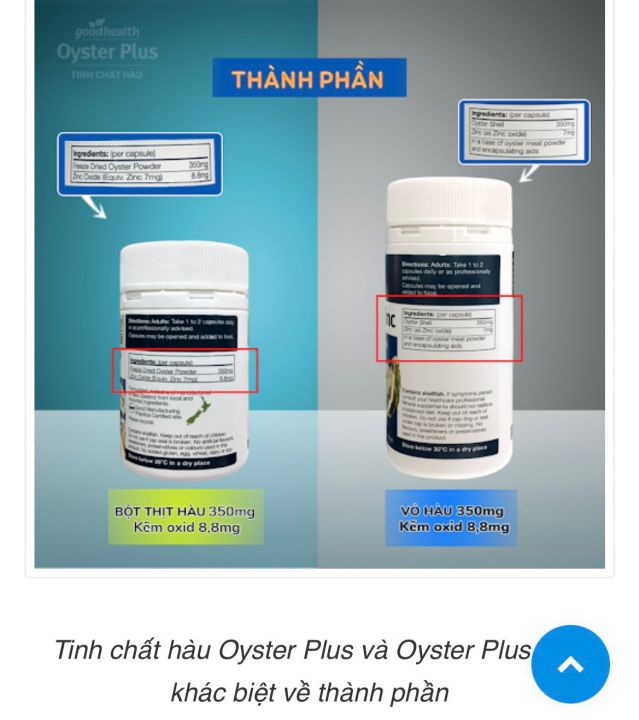 Viên uống tinh chất hàu Oyster Plus (Hàu lùn/Hàu Cao)
