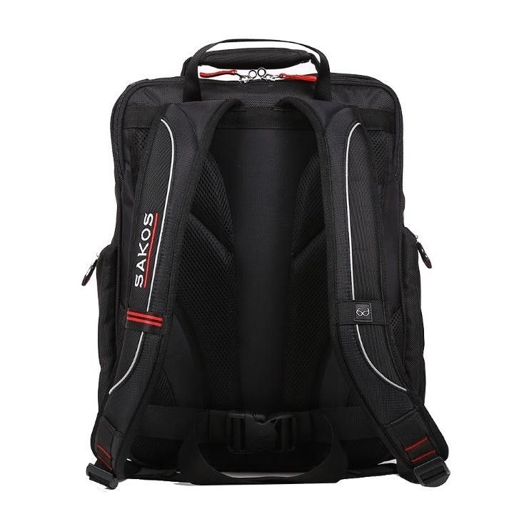 [HCM]Balo Laptop Sakos Lamborghini i17 - Đỏ - Chất Liệu: Vải Polyester -