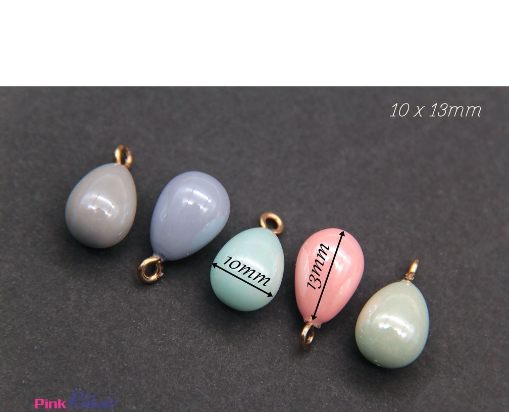 [Set 5c] Hạt  nhựa ánh trai giọt lệ