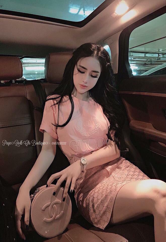 Sét bộ váy cát hàn áo coton -QN