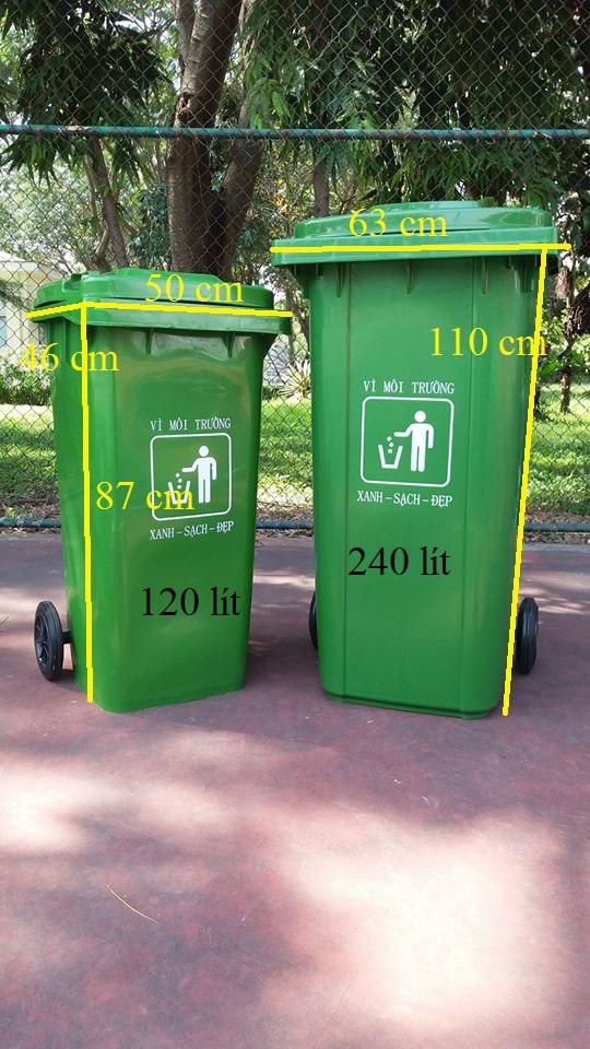 [HCM]Thùng rác nhựa 240 lít