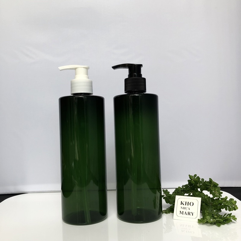Chai nhựa trong suốt 500ml NẮp nhôm / Nắp đen vặn , Nắp Bật trong suốt / Chai nâu Mỹ phẩm