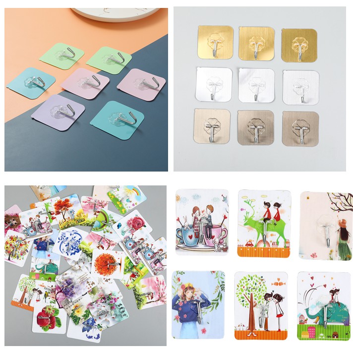 Combo 5 móc dán siêu dính (nhiều mẫu)