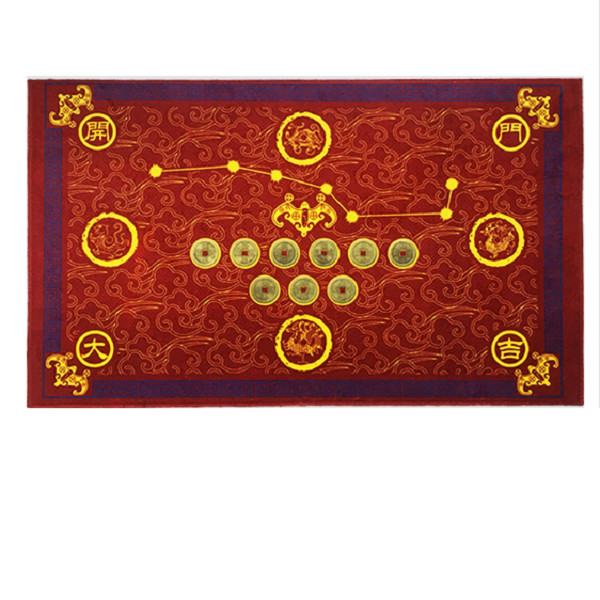 Thảm trãi sàn thất tinh xu đồng 50cm*80cm - phong thủy